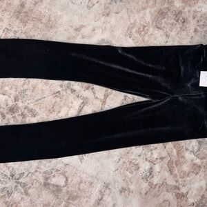 Black Velvet Leggings